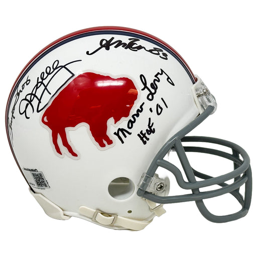 K-Gun Offense Signed Buffalo Bills Standing Buffalo VSR4 Mini Helmet Signed Helmets TSE Buffalo 