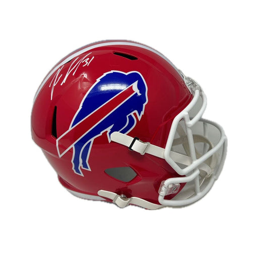 Rasul Douglas Signed Buffalo Bills Full Size Red TB Speed Replica Helmet Signed Full Size Helmets TSE Buffalo 