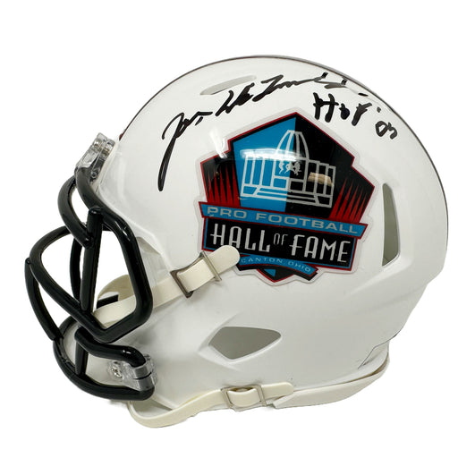 SIGNED OPPOSITE SIDE: Joe DeLamielleure Signed HOF Speed Mini Helmet with HOF 03 (signed opposite side) Signed Mini Helmets TSE Buffalo 