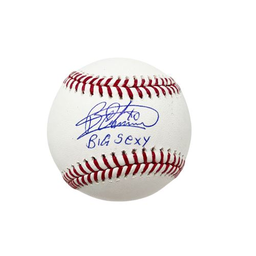 Bartolo Colon Signed MLB Baseball with Big Sexy Signed Baseball TSE Buffalo 