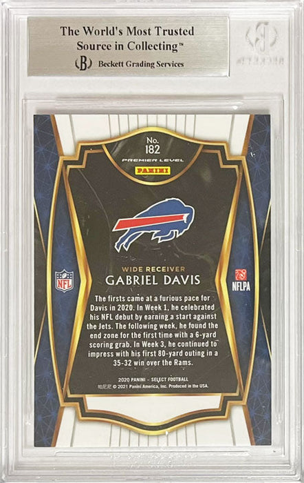 Gabriel Davis Buffalo Bills Signed 2020 Select Rookie Card TSE Buffalo 