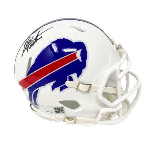 Steve Tasker Signed Buffalo Bills 2021 Speed Mini Helmet Signed Mini Helmets TSE Buffalo 