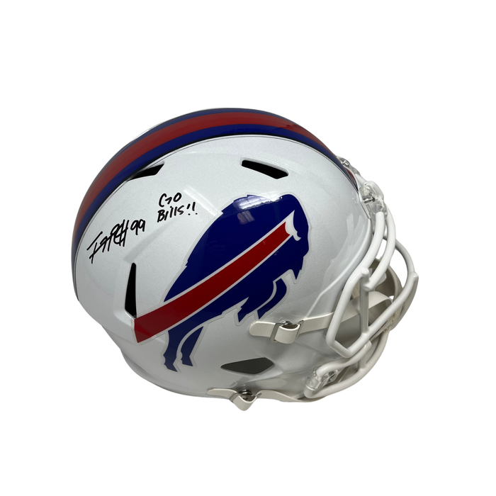 TJ Parker Signed Buffalo Bills Full Size 2021 Speed Replica Helmet with "Go Bills"