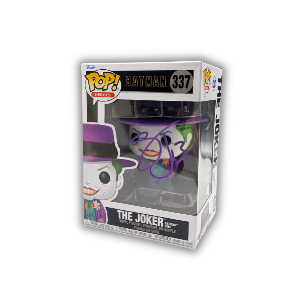 Stevie Johnson Signed the Batman Joker Funko Pop