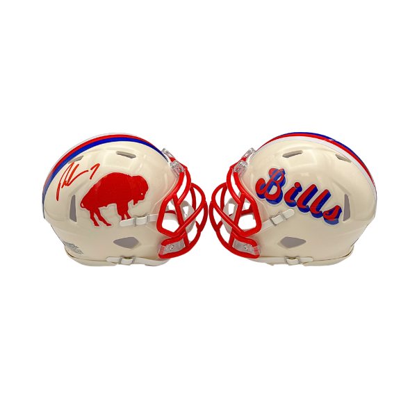 Ray Davis Signed Buffalo Bills Retro Speed Mini Helmet