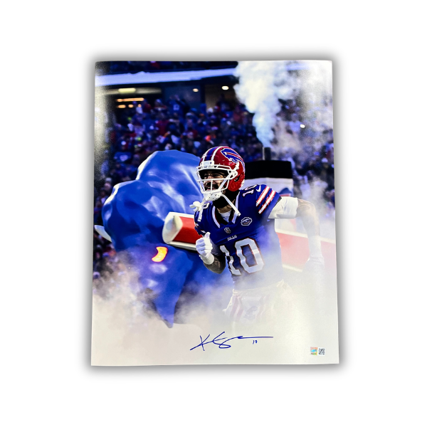 Khalil Shakir Signed Running out of the Tunnel Photo