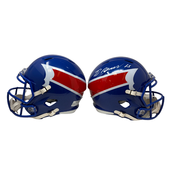 Greg Rousseau Signed Buffalo Bills Nickel City Alternate Speed Full Size Replica Helmat with "I Am Groot""