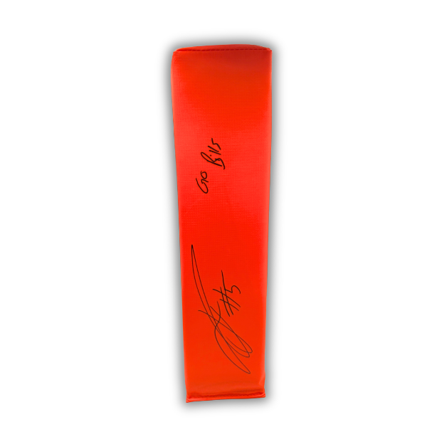 Joshua Palmer Signed Replica End Zone Pylon with "Go Bills"