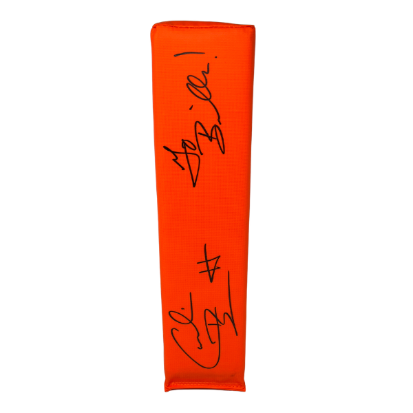 Cornelius Bennett Signed Replica End Zone Pylon with "Go Bills"