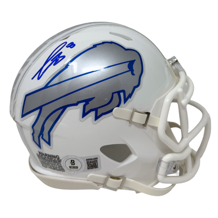 DOORBUSTER: Terrel Bernard Signed Buffalo Bills Rivalries Speed Mini Helmet