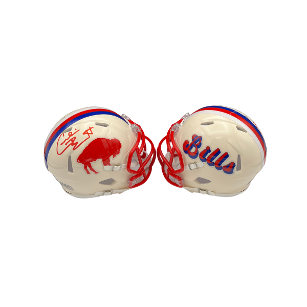 Cornelius Bennett Signed Buffalo Bills Retro Speed Mini Helmet