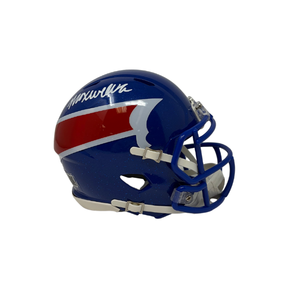 Maxwell Hairston Signed Buffalo Bills Nickel City Alternate Speed Mini Helmet