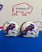 Facebook Auction: Keon Coleman & Dalton Kincaid Autographed Speed Mini Helmet Combo TSE Buffalo 