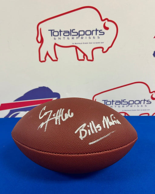 Facebook Auction: Connor McGovern Autographed Replica Football (Bills Mafia) TSE Buffalo 