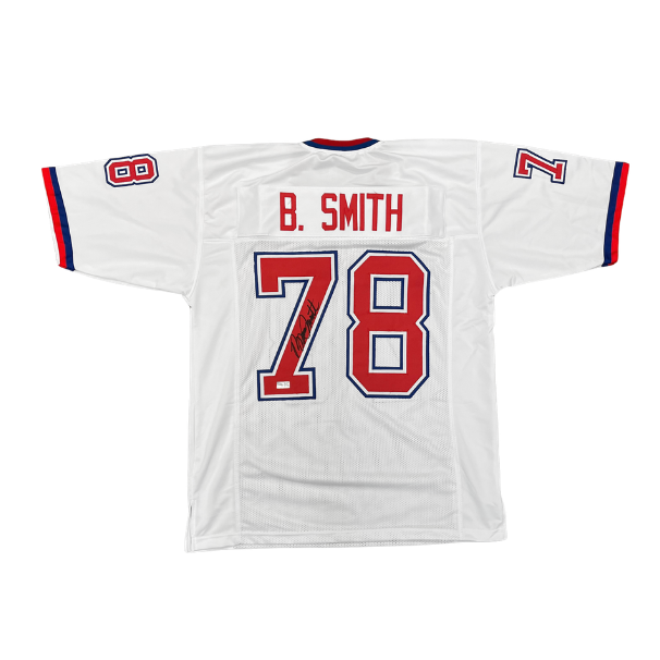 Bruce Smith Signed Pro Style American Pro Bowl Football Jersey