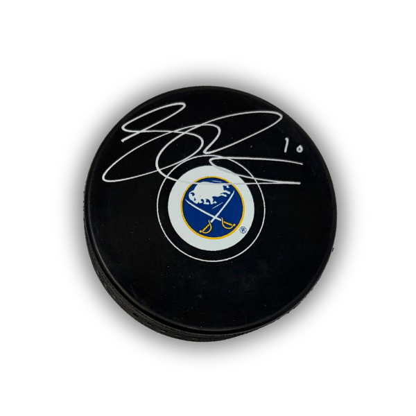 Sam Carrick Signed Buffalo Sabres Small Logo Hockey Puck