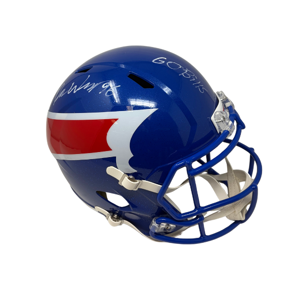 Deone Walker Signed Buffalo Bills Nickel City Alternate Speed Full Size Replica Helmet with "Go Bills"