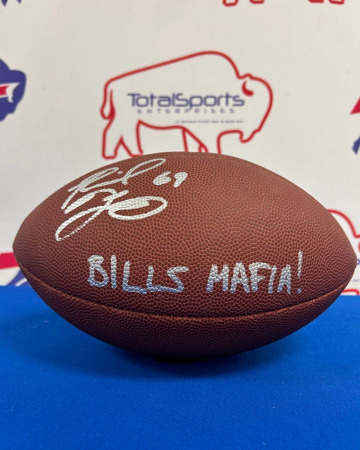 Facebook Auction: Reid Ferguson Autographed Replica Football (BILLS MAFIA) TSE Buffalo 