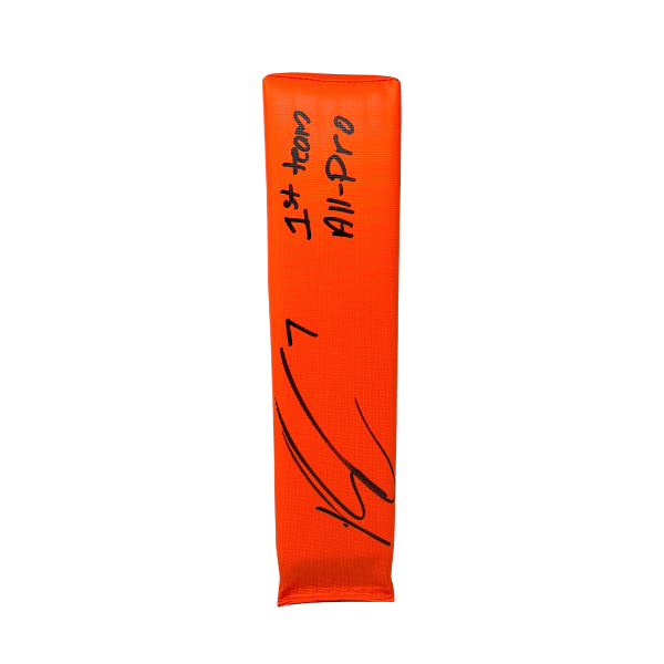 Ray Davis Signed Replica End Zone Pylon with "1st Team All-Pro"