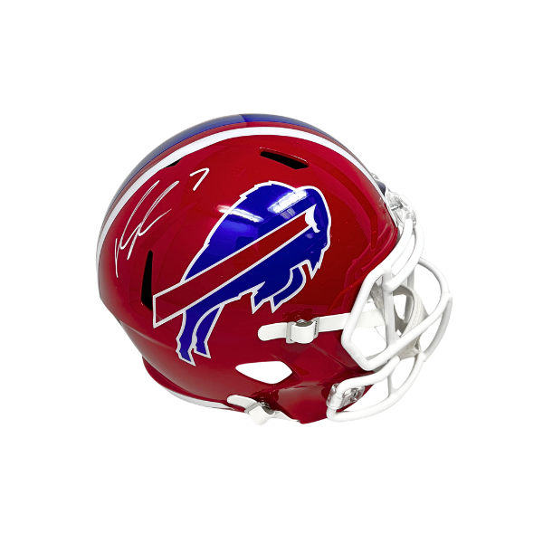 Ray Davis Signed Buffalo Bills Full Size Red Throwback Speed Replica Helmet