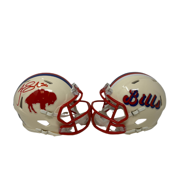 Javon Solomon Signed Buffalo Bills Retro Speed Mini Helmet