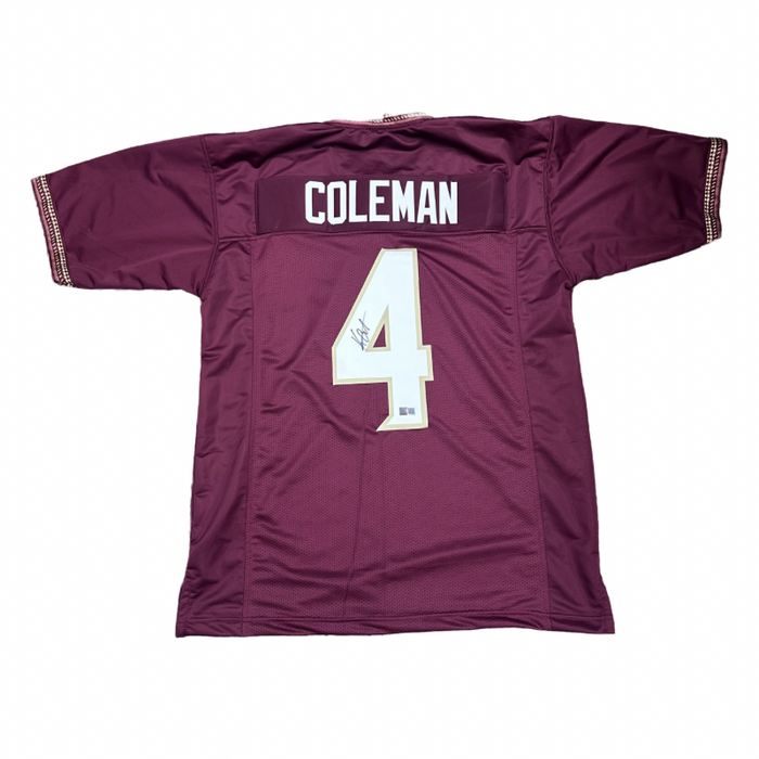 DOORBUSTER: Keon Coleman Signed Pro-Style Maroon College Jersey