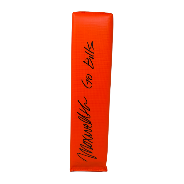 Maxwell Hairston Signed Replica End Zone Pylon with "Go Bills"