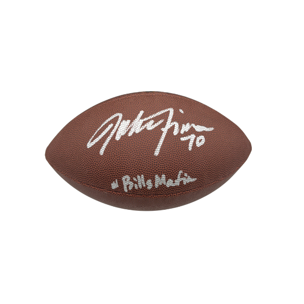 John Fina Signed Wilson Replica Football "Bills Mafia"