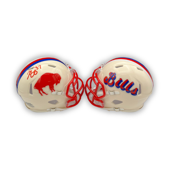 Jordan Hancock Signed Buffalo Bills Retro Speed Mini Helmet