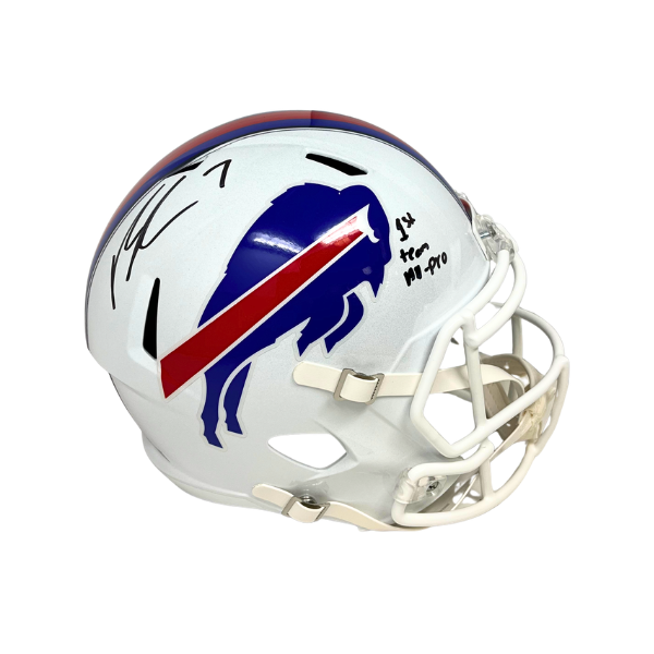 Ray Davis Signed Buffalo Bills Full Size 2021 Speed Replica Helmet with "1st Team All-Pro"