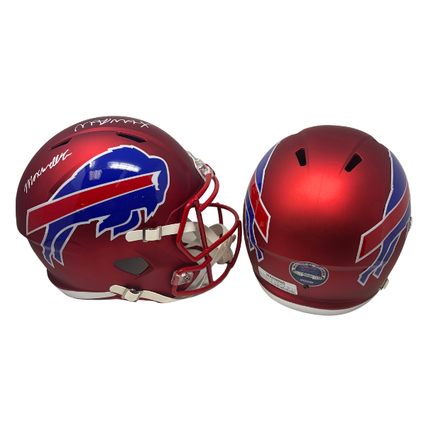 Maxwell Hairston Signed TSE Exclusive Riddell Inaugural Buffalo Bills Full Size Red Speed Replica Helmet with "MAD MAX"