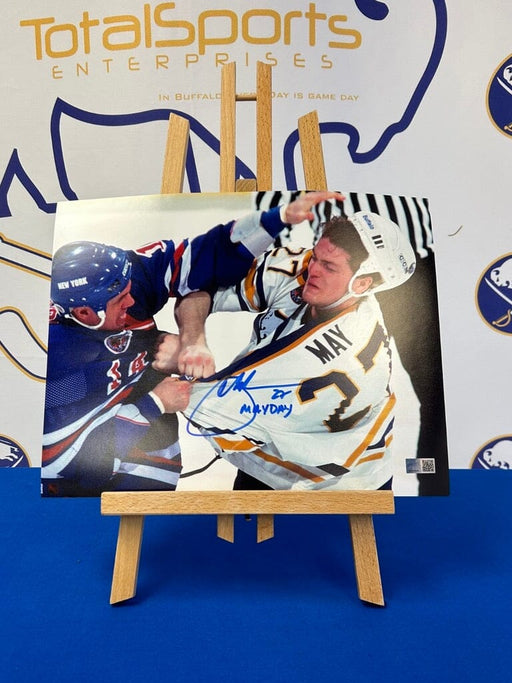 Facebook Auction: Brad May Autographed 11x14 Photo (MAYDAY) TSE Buffalo 