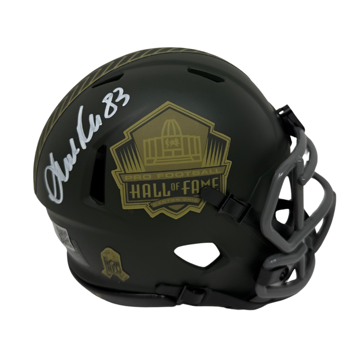 Andre Reed Signed Hall of Fame 2025 Salute to Service Speed Mini Helmet