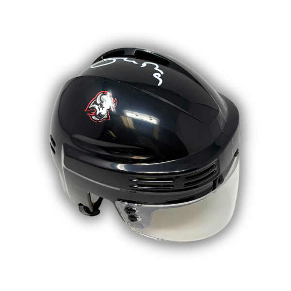 Josh Norris Signed Buffalo Sabres Black Hockey Mini Helmet