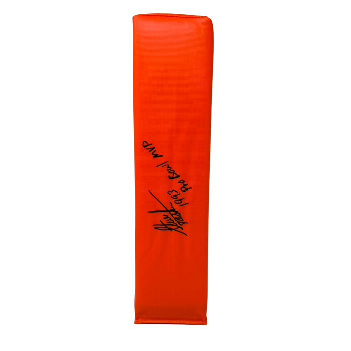 Steve Tasker Signed Replica End Zone Pylon with "1993 Pro Bowl MVP"