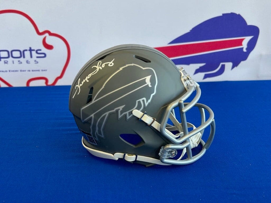 Facebook Auction: Thurman Thomas Autographed Slate Mini Helmet TSE Buffalo 