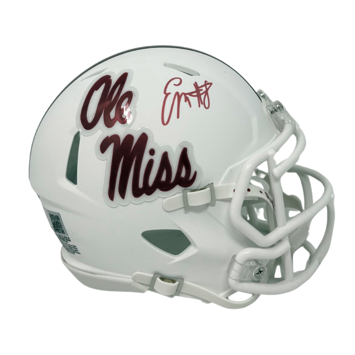 DOORBUSTER: Elijah Moore Signed Ole Miss Speed Mini Helmet