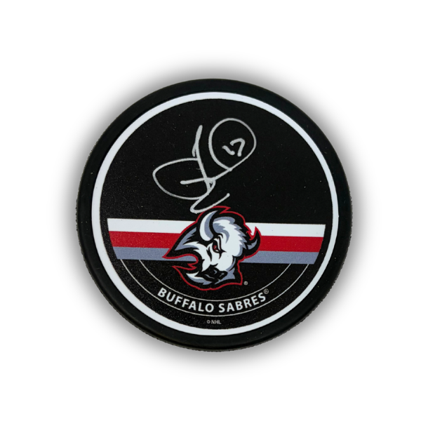 Jason Zucker Signed Buffalo Sabres Autograph Ring Goathead Hockey Puck