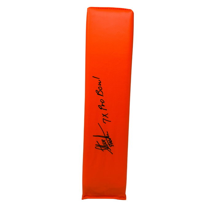 Steve Tasker Signed Replica End Zone Pylon with "7x Pro Bowl"