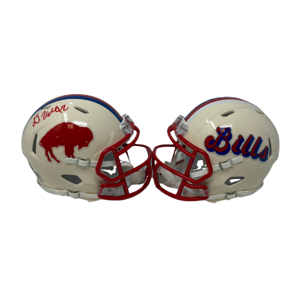 Dorian Williams Signed Buffalo Bills Retro Speed Mini Helmet