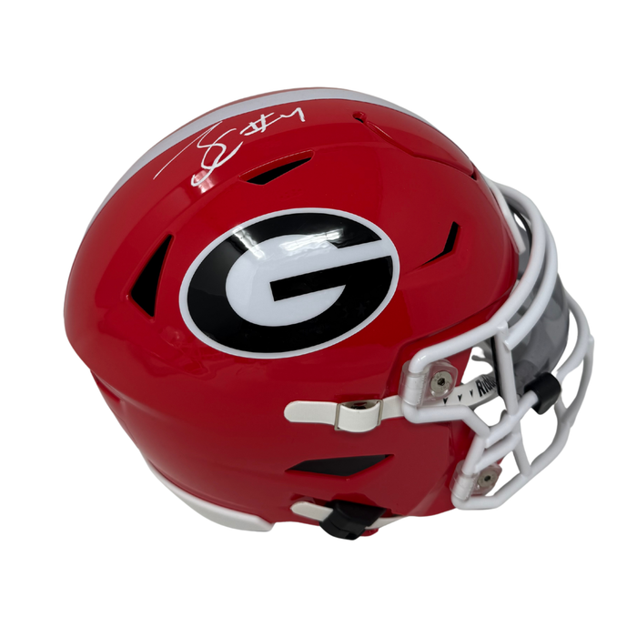 James Cook Signed Georgia Speed MIDI Flex Helmet