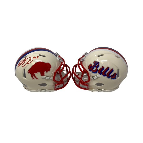 Reid Ferguson Signed Buffalo Bills Retro Speed Mini Helmet