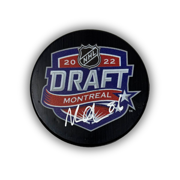 Noah Ostlund Signed NHL Draft Hockey Puck