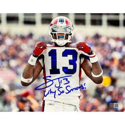 Stevie Johnson Signed Jersey Flashing Number 13 11x14 Photo with Why So Serious! Signed Photos TSE Buffalo 