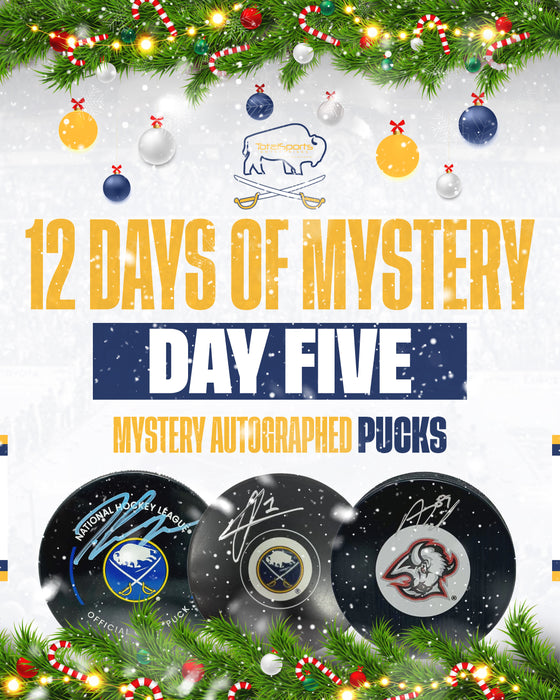 TSE 12 Days of Mystery (Day 5): Mystery Autographed Sabres Pucks