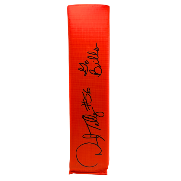 Darryl Talley Signed Replica End Zone Pylon with "Go Bills"