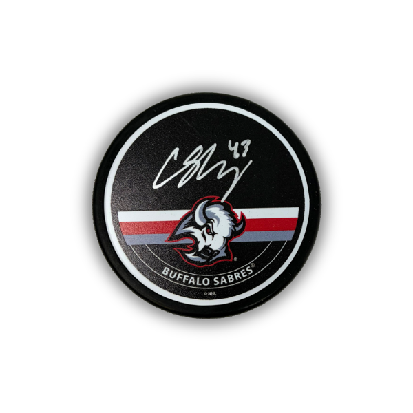 Conor Sheary Signed Buffalo Sabres Autograph Goathead Hockey Puck
