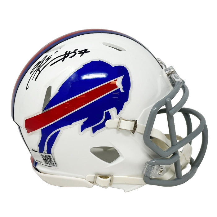 A.J Epenesa Signed Buffalo Bills 2020 Speed Mini Helmet Signed Mini Helmets TSE Buffalo 