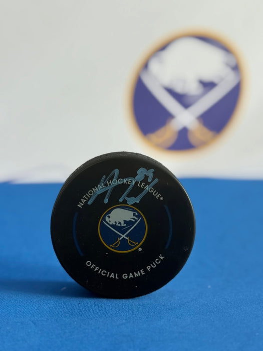 Facebook Auction: Alex Tuch Signed Buffalo Sabres Game Model Puck