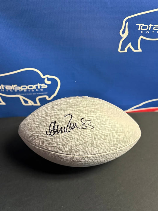 Facebook Auction: Andre Reed Signed Grey Football (Signed On Wrong Panel)